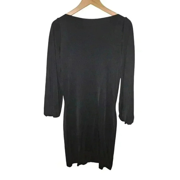 Ralph Lauren Black Label Sil Womens Back Zip Crew Neck Shift Dress Black Size XS - Picture 12 of 16